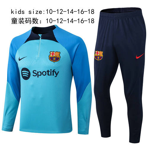 22/23 Messi Griezmann Kids Long Sleeve Training Suit