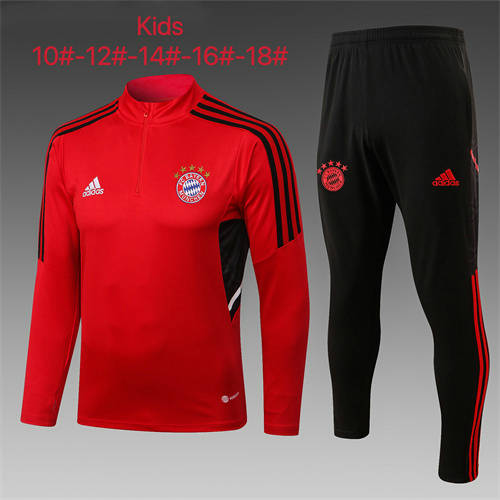 22/23 Bayern Kids Long Sleeve Training Suit