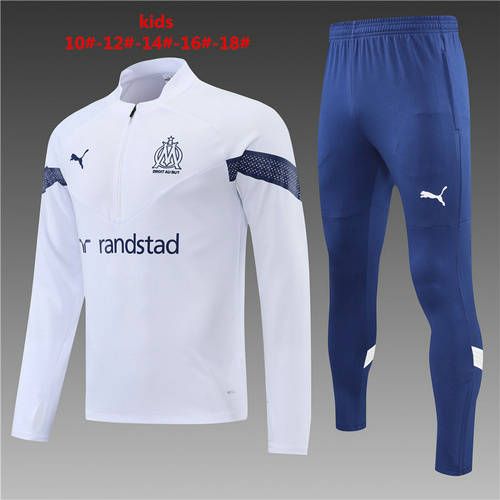 22/23 Marseille Kids Long Sleeve Training Suit