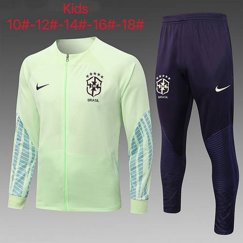 2022 Brazil Kids Jackets