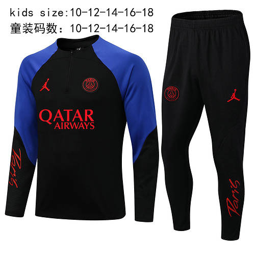 22/23 Paris Kids Long Sleeve Tracksuit