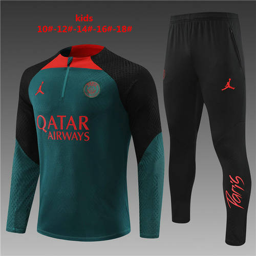 22/23 Paris Kids Player Long Sleeve Training Suit