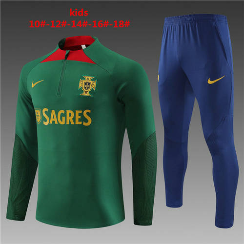 2023 Portugal Kids Long Sleeve Training Suit