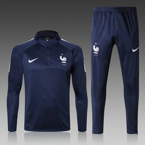 France Royal Blue Half-Trainer World Cup