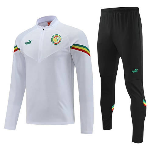 2022 Senegal White Long Sleeve Training Suit