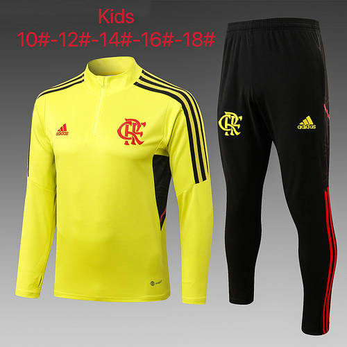 22/23 Flamengo Kids Long Sleeve Training Suit