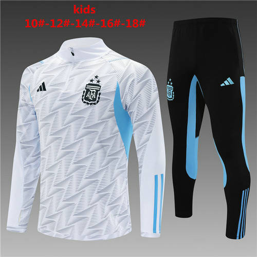 2023 Argentina Kids Long Sleeve Training Suit