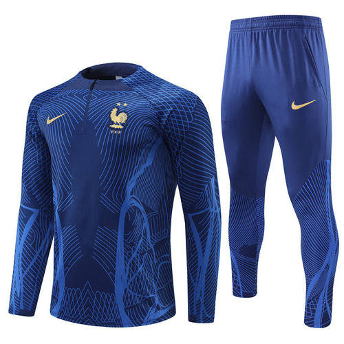 2022 France Player Long Sleeve Training Suit