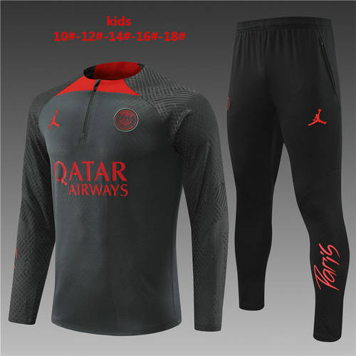 22/23 Paris Kids Player Long Sleeve Training Suit