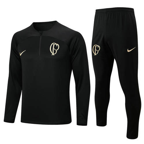 23/24 Corinthians Black Long Sleeve Training Suit