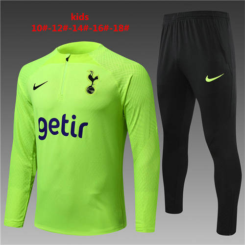 22/23 Tottenham Player Version Kids Long Sleeve Training Suit