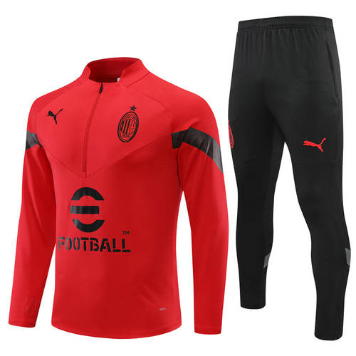 22/23 Ac Milan Long Sleeve Training Suit