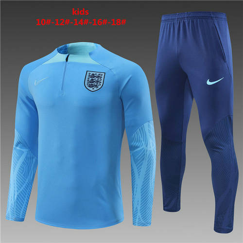 2022 England Kids Long Sleeve Training Suit