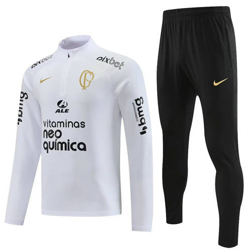 23/24 Corinthians White Long Sleeve Training Suit