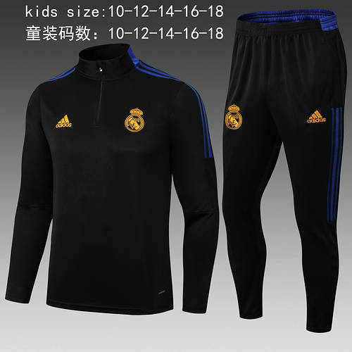 22/23 Real Madrid Kids Long Sleeve Tracksuit