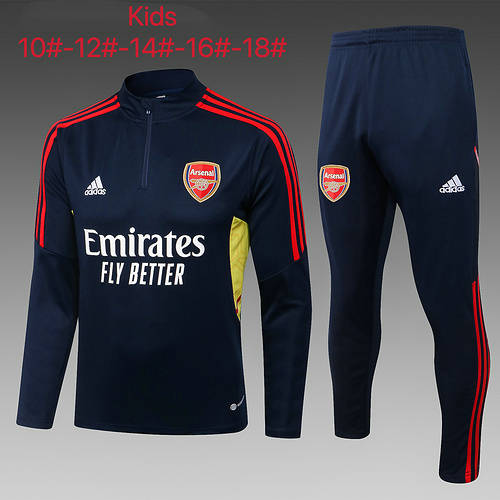 22/23 Arsenal Kids Long Sleeve Training Suit