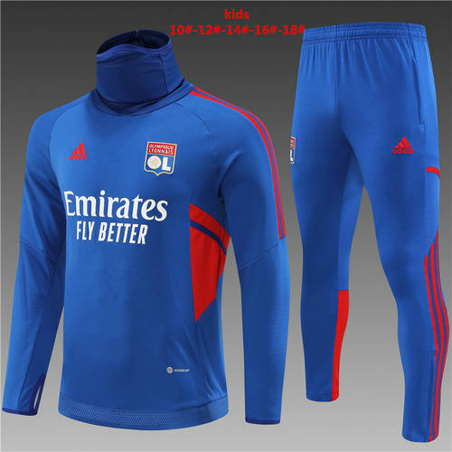 22/23 Lyon Kids High Collar Long Sleeve Training Suit