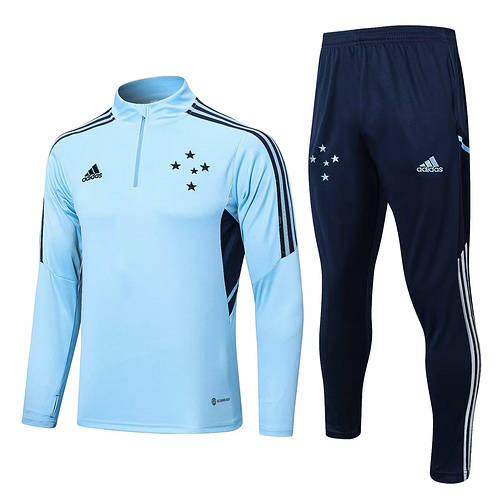 22/23 Cruzeiro Blue Long Sleeve Training Suit