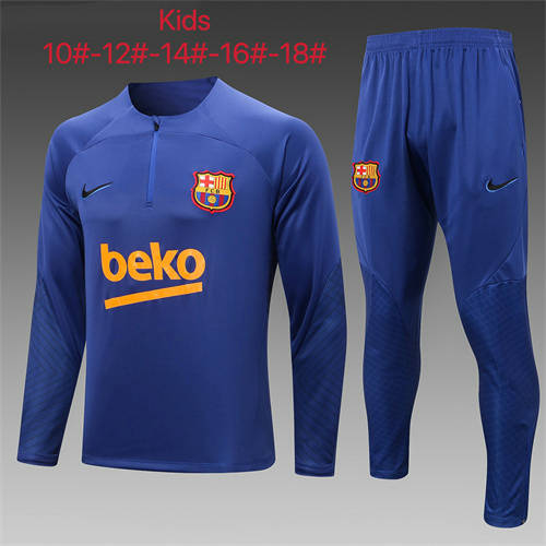 22/23 Messi Griezmann Kids Long Sleeve Training Suit