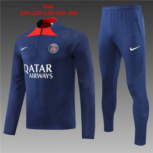 22/23 Paris Player Kids Long Sleeve Training Suit