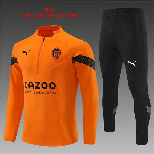 22/23 Valencia Kids Long Sleeve Training Suit