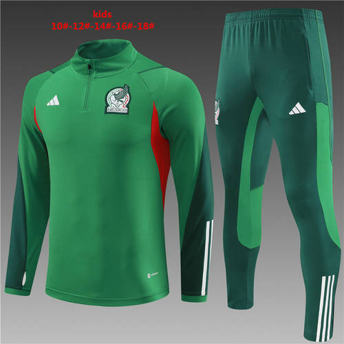 2023 Mexico Kids Long Sleeve Training Suit