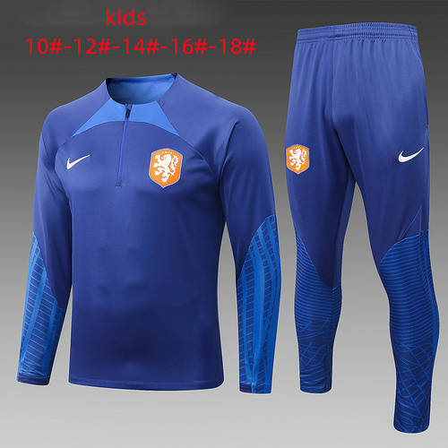 22/23 Netherlands Kids Long Sleeve Training Suit