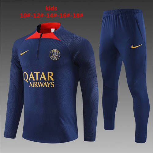 23/24 Paris Kids Player Long Sleeve Training Suit