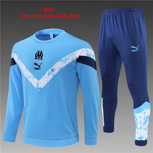 22/23 Marseille Kids Long Sleeve Training Suit