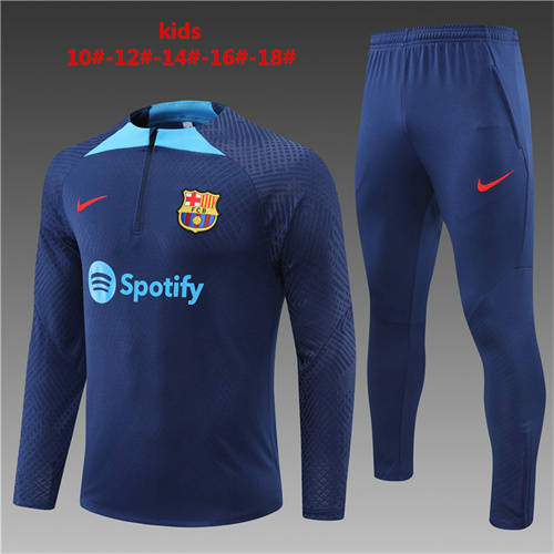 22/23 Messi Griezmann Kids Player Long Sleeve Training Suit