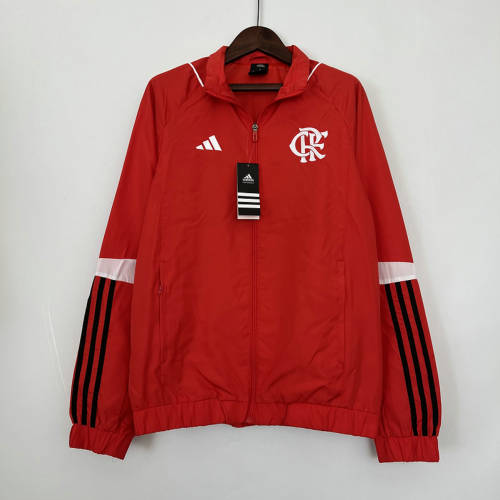 2023 Flamengo Red Windbreaker Jackets