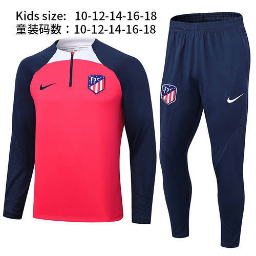 23/24 Atletico Madrid Kids Long Sleeve Training Suit