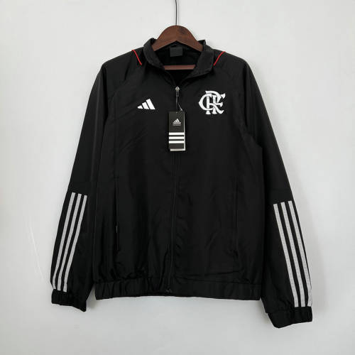 2023 Flamengo Black Windbreaker Jackets