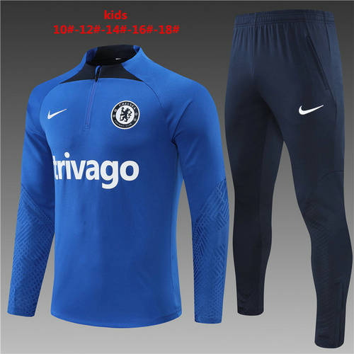 22/23 Chelsea Kids Long Sleeve Training Suit