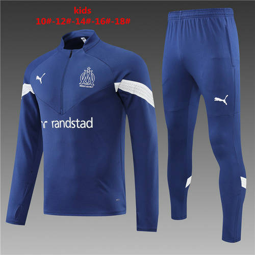 22/23 Marseille Kids Long Sleeve Training Suit