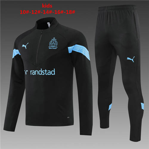 22/23 Marseille Kids Long Sleeve Training Suit