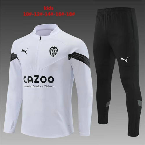 22/23 Valencia Kids Long Sleeve Training Suit