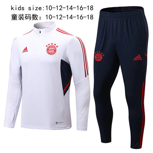 22/23 Bayern Kids Long Sleeve Training Suit