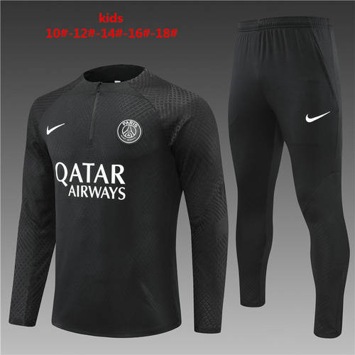 22/23 Paris Kids Player Long Sleeve Training Suit