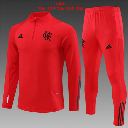 23/24 Flamengo Kids Long Sleeve Training Suit