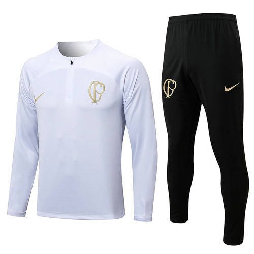 23/24 Corinthians White Long Sleeve Training Suit