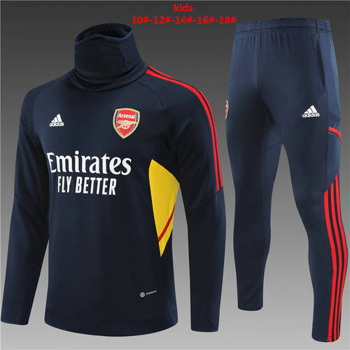 22/23 Arsenal Kids Long Sleeve Training Suit