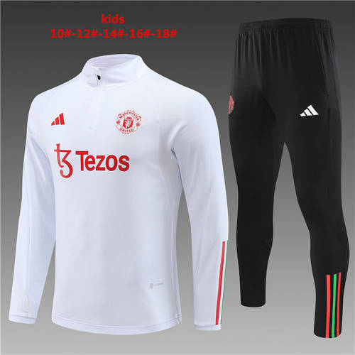 23/24 M-anchester U-nited Kids Long Sleeve Training Suit