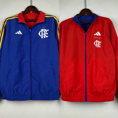 23/24 Flamengo Double Sided Windbreaker Hoodie Jackets