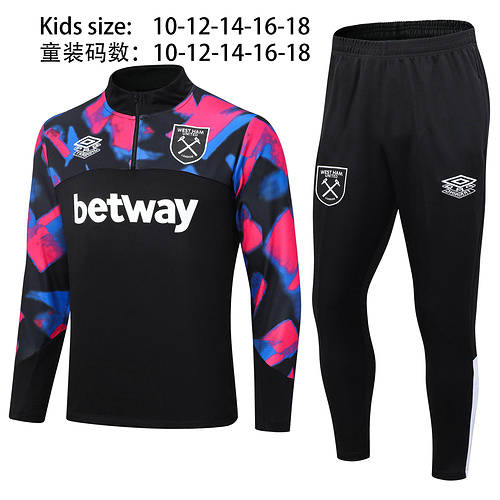 23/24 West Ham United Kids Long Sleeve Training Suit