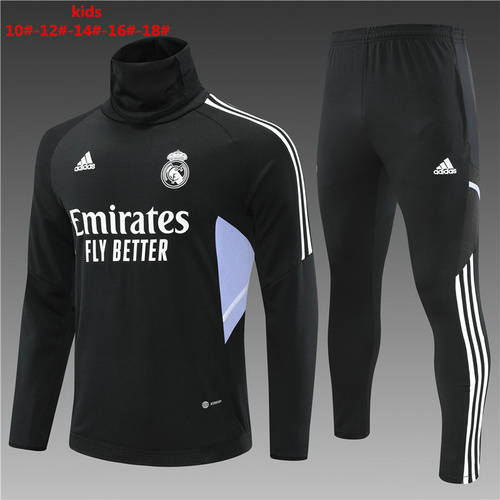 22/23 Real Madrid Kids Long Sleeve Training Suit