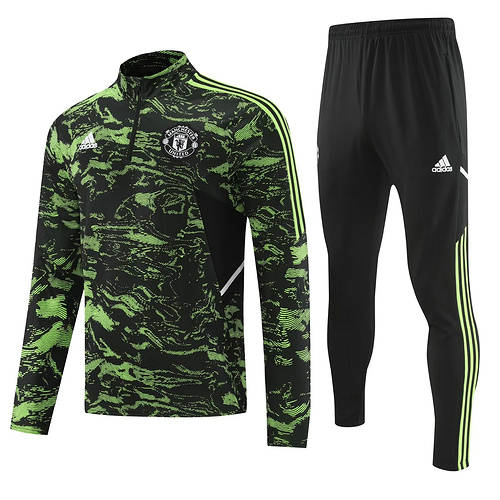 22/23 M-anchester U-nited Green Long Sleeve Training Suit