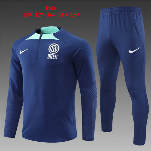 22/23 Inter Milan Kids Long Sleeve Training Suit