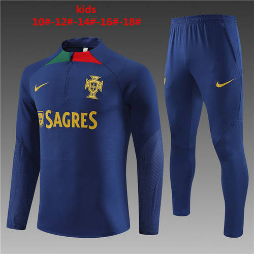 2023 Portugal Kids Long Sleeve Training Suit