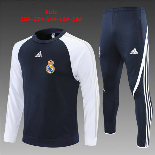 2022 Real Madrid Kids Long Sleeve Training Suit